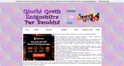 Desktop Screenshot of giochigratisenigmisticaperbambini.com